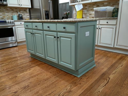 Wild Fox Painting Cabinets project