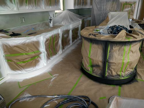 Wild Fox Painting Cabinets project