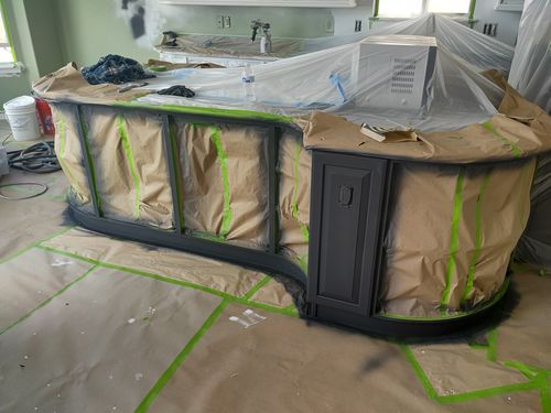 Wild Fox Painting Cabinets project