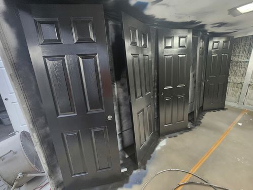 Wild Fox Painting Doors project