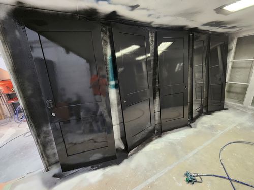 Wild Fox Painting Doors project