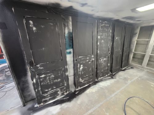 Wild Fox Painting Doors project
