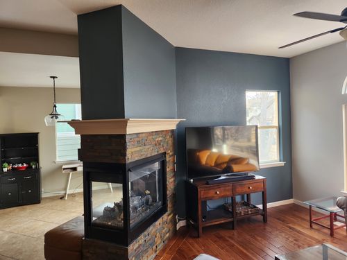 Wild Fox Painting Feature Walls project