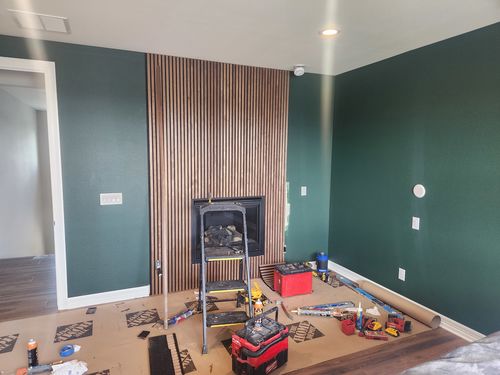 Wild Fox Painting Feature Walls project